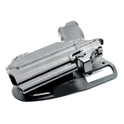 Black Duty holster for the P365XL & TLR-7 X/A and Icarus A.C.E Module with duty drop attachment.