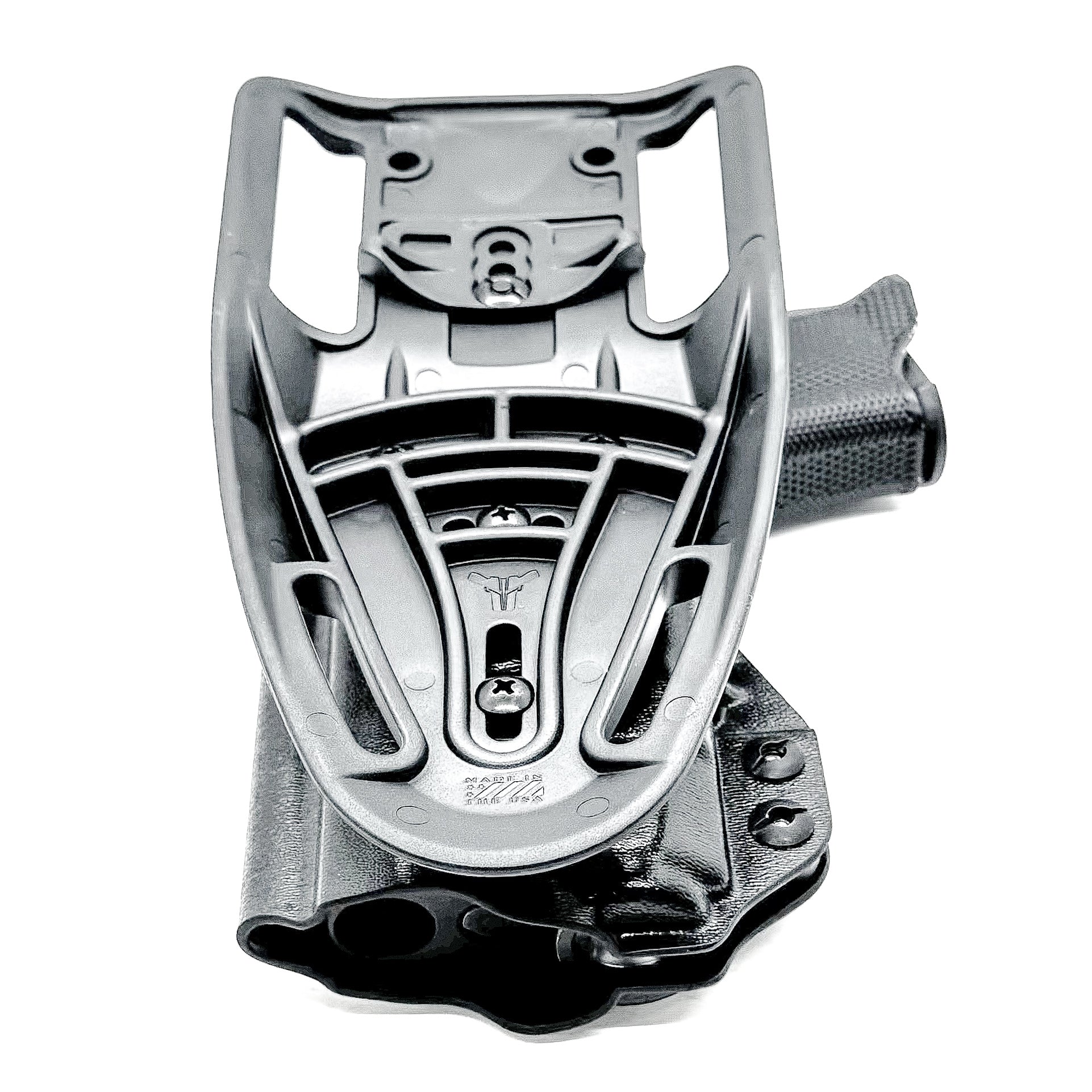 Black Duty holster for the P365XL & TLR-7 X/A and Icarus A.C.E Module with duty drop attachment.