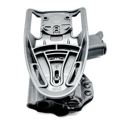 Black Duty holster for the P365XL & TLR-7 X/A and Icarus A.C.E Module with duty drop attachment.
