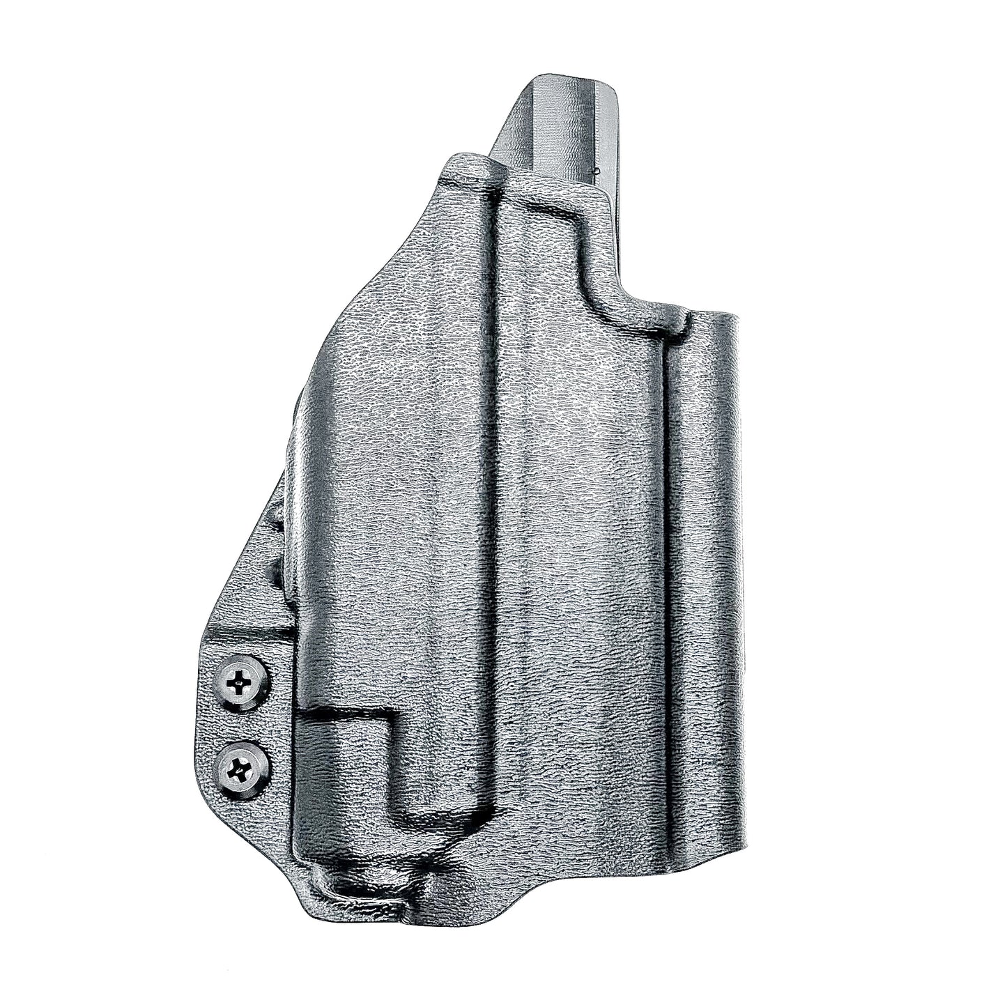 OWB Holster for the Sig Sauer P365XL & Icarus Precision A.C.E. Module & TLR-7 X in black with the 4BROS 1.5" Belt Slide.