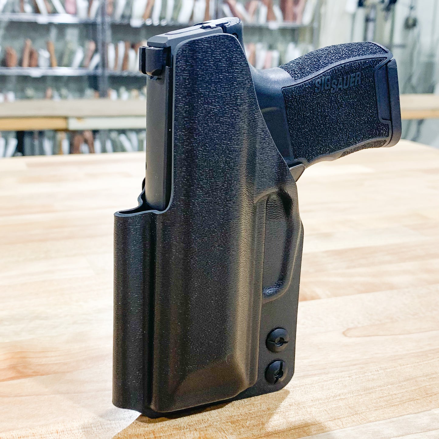For the best Inside Waistband IWB kydex holster for the Sig Sauer P365 with GoGuns Gas Pedal shop Four Brothers 4BROS Holsters.  Proudly made in the USA.