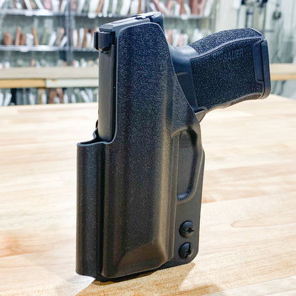 For the best Inside Waistband IWB kydex holster for the Sig Sauer P365 with GoGuns Gas Pedal shop Four Brothers 4BROS Holsters.  Proudly made in the USA.