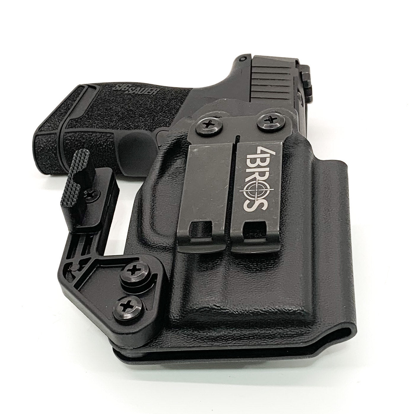 For the best Inside Waistband IWB kydex holster for the Sig Sauer P365 with GoGuns Gas Pedal shop Four Brothers 4BROS Holsters.  Proudly made in the USA.
