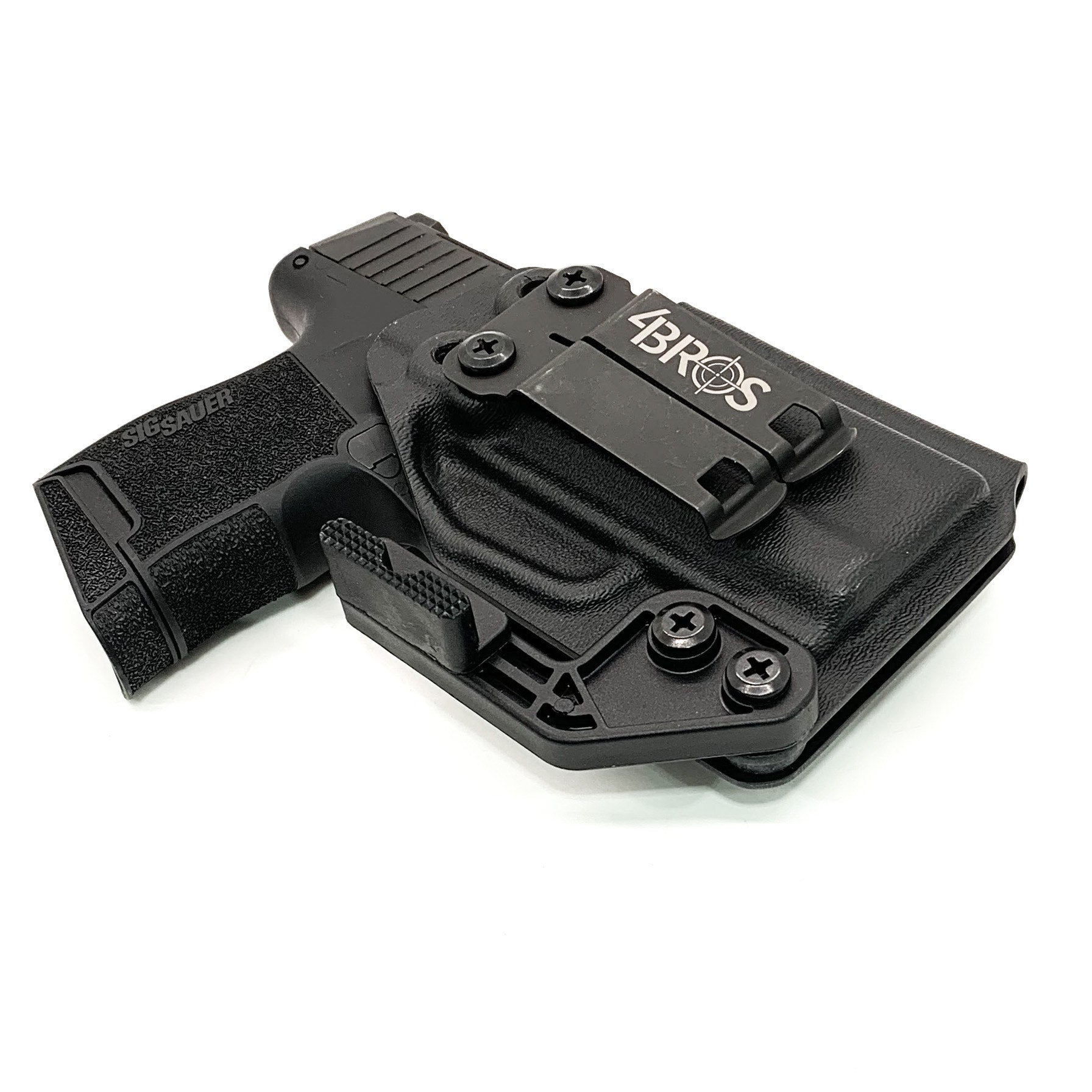 For the best Inside Waistband IWB kydex holster for the Sig Sauer P365 with GoGuns Gas Pedal shop Four Brothers 4BROS Holsters.  Proudly made in the USA.