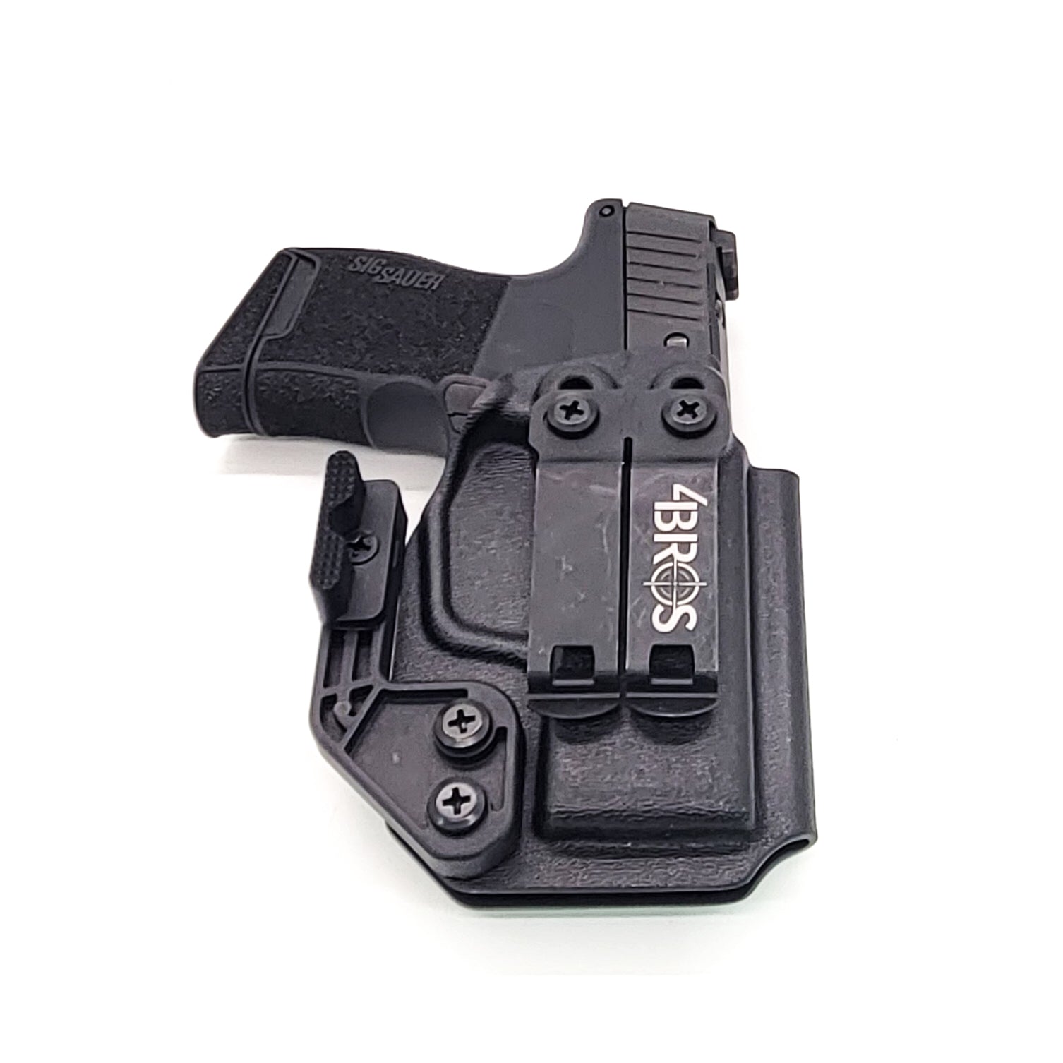 For the Best, most comfortable IWB, AIWB Inside Waistband Kydex holster for the Sig Sauer P365 pistol, shop Four Brothers 4BROS Holsters. Made in the USA.