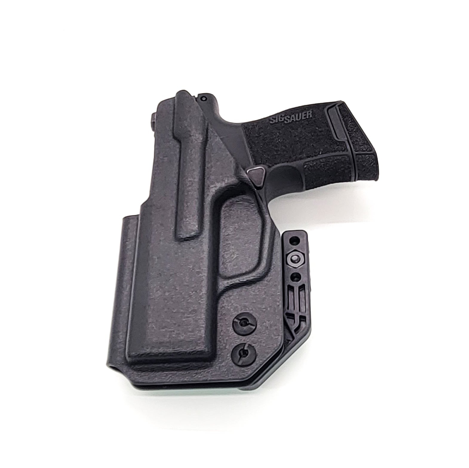 For the Best, most comfortable inside waistband Kydex holster designed to fit the Sig Sauer P365 pistol, shop Four Brothers Holsters. Cleared for a red dot sight, Adjustable retention, high sweat guard, smooth edges, and minimal material for improved comfort and concealment. Made in the USA IWB AIWB 4BROS P 365