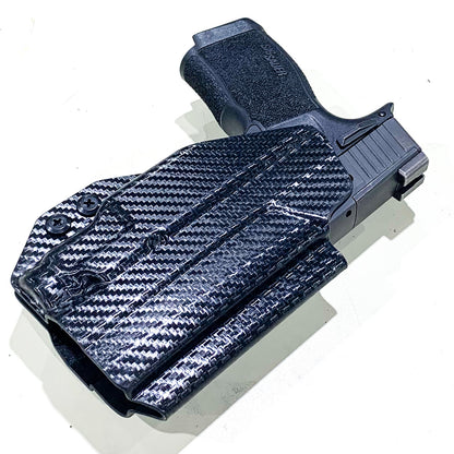 For the best OWB holster for the Sig Sauer P365 or P365XL pistol & Pro Ledge Tactical Application Rail & Streamlight TLR-7 Sub Shop Four Brothers Holsters.
