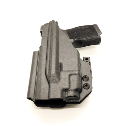 For the best, most comfortable, AIWB, IWB, Kydex Inside Waistband Holster Designed to fit the Sig Sauer P365 or P365XL pistol with the Tactical Development Pro Ledge Tactical Application Rail & Streamlight TLR-7X, TLR-7 X, & TLR-7 A, shop Four Brothers 4BROS holsters. Adjustable retention. Made in the USA