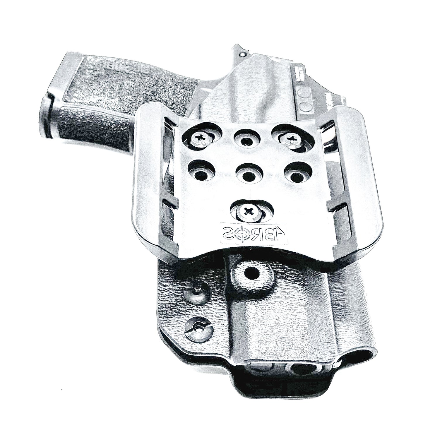 Black Outside Waistband OWB Kydex Holster for the Sig Sauer P365, P365X, and P365XL handgun with 4BROS 1.5" Belt Slide.