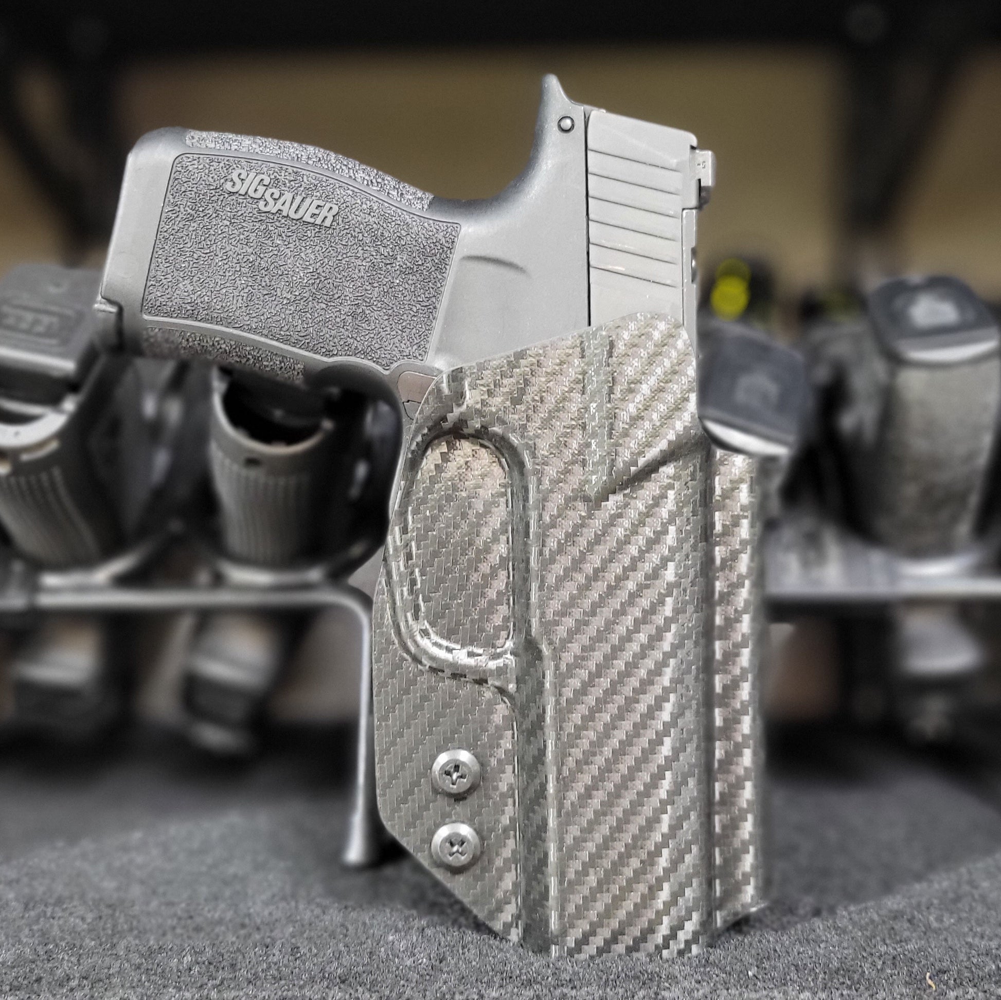 For the best, most comfortable, Outside Waistband OWB Kydex Holster for the Sig Sauer P365, P365X, and P365XL handgun, shop Four Brothers 4BROS Holsters.
