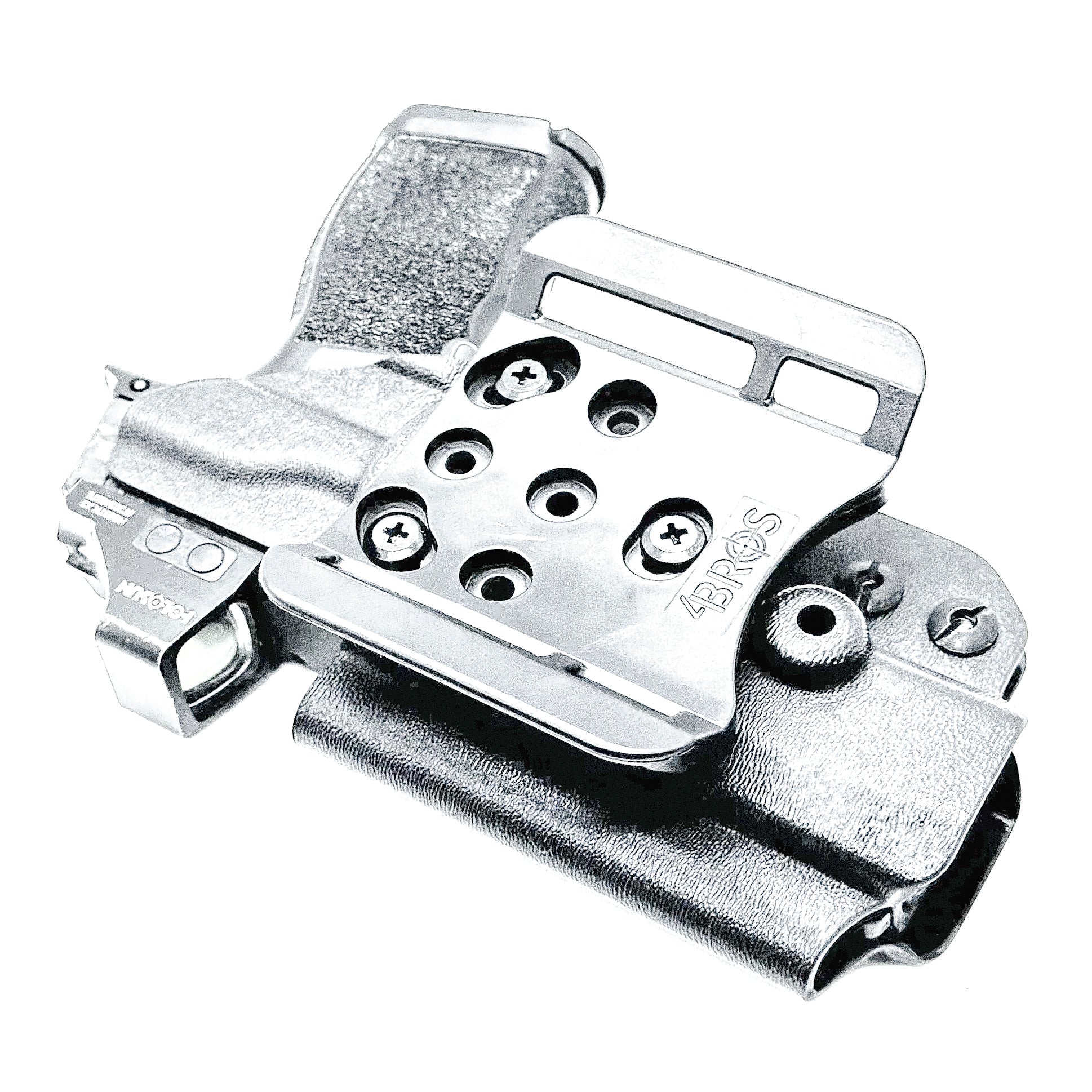 Black Outside Waistband OWB Kydex Holster for the Sig Sauer P365, P365X, and P365XL handgun with 4BROS 1.5" Belt Slide.