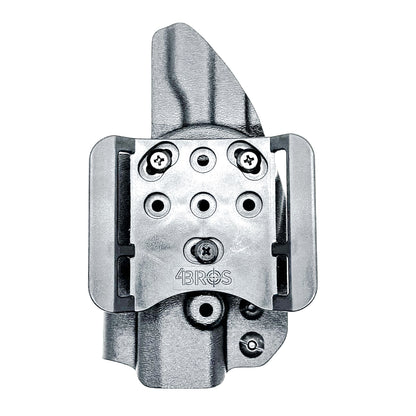 Black Outside Waistband OWB Kydex Holster for the Sig Sauer P365, P365X, and P365XL handgun with 4BROS 1.5" Belt Slide.