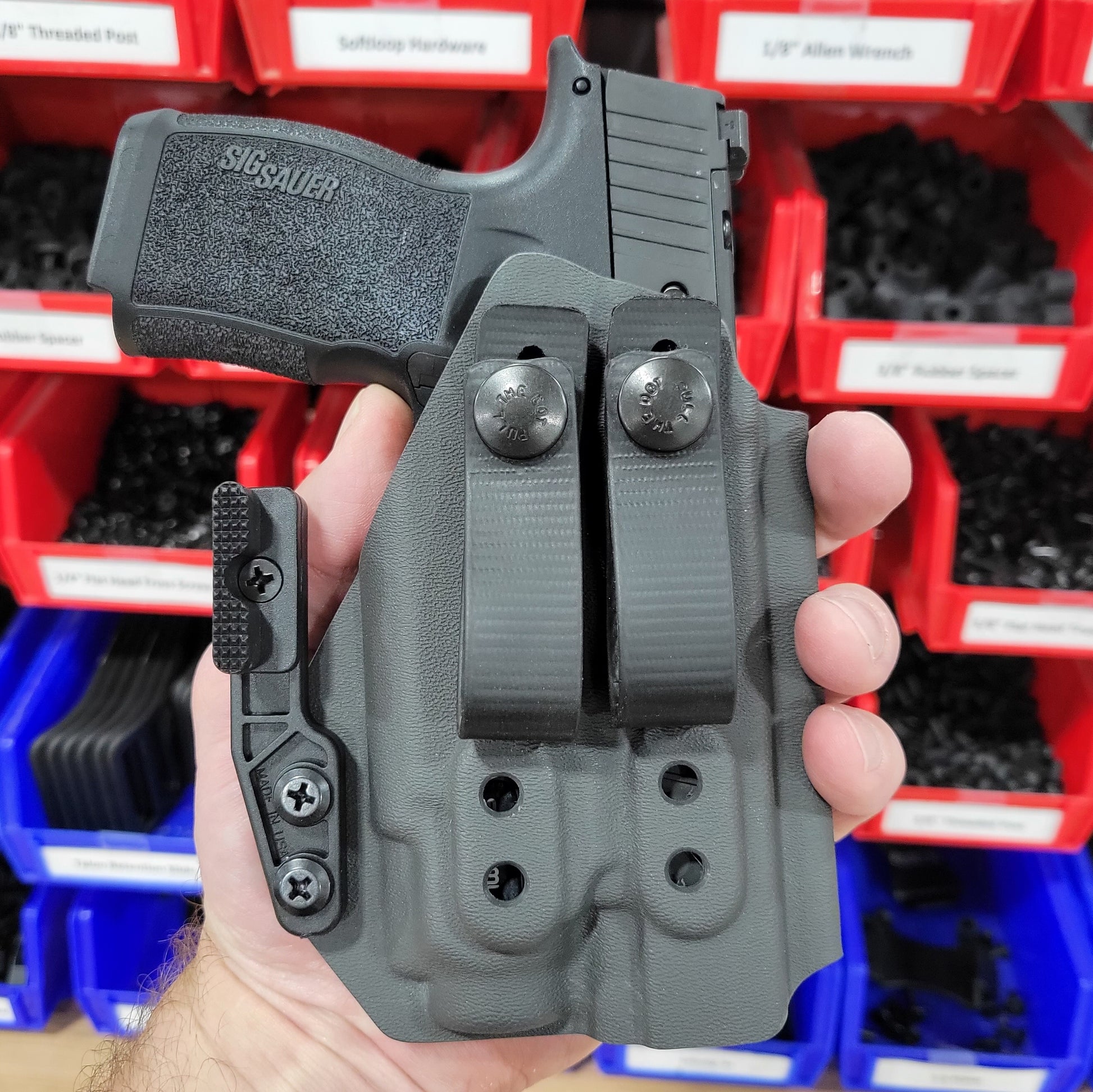 For the best Inside Waistband IWB AIWB Holster for the Sig Sauer P365 or P365XL 
& Streamlight TLR-8 Sub or TLR-8 G Sub shop Four Brothers 4BROS Holsters. 