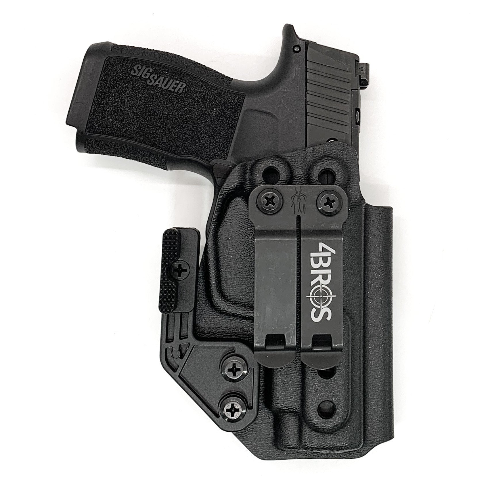 For the best, most comfortable IWB AIWB Inside Waistband Holster for the Sig Sauer P365XL  P 365 XL Shop Four Brothers 4BROS Holsters.  Proudly made in the USA.