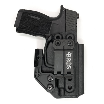 For the best, most comfortable IWB AIWB Inside Waistband Holster for the Sig Sauer P365XL  P 365 XL Shop Four Brothers 4BROS Holsters.  Proudly made in the USA.