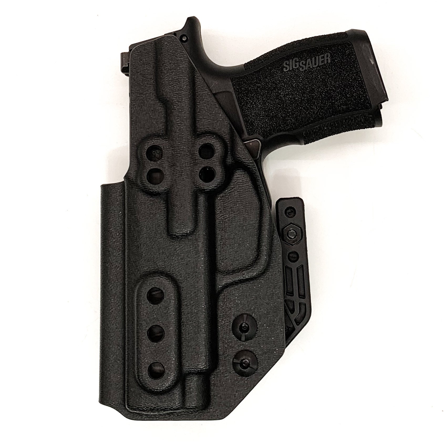 For the best, most comfortable IWB AIWB Inside Waistband Holster for the Sig Sauer P365XL  P 365 XL Shop Four Brothers 4BROS Holsters.  Proudly made in the USA.
