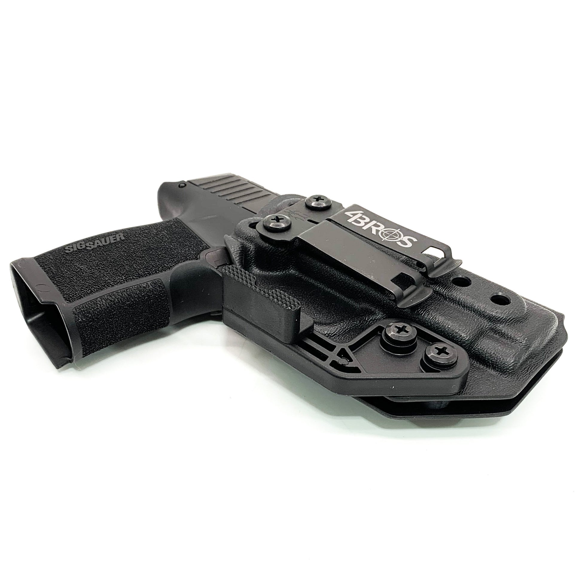 For the best, most comfortable IWB AIWB Inside Waistband Holster for the Sig Sauer P365XL  P 365 XL Shop Four Brothers 4BROS Holsters.  Proudly made in the USA.