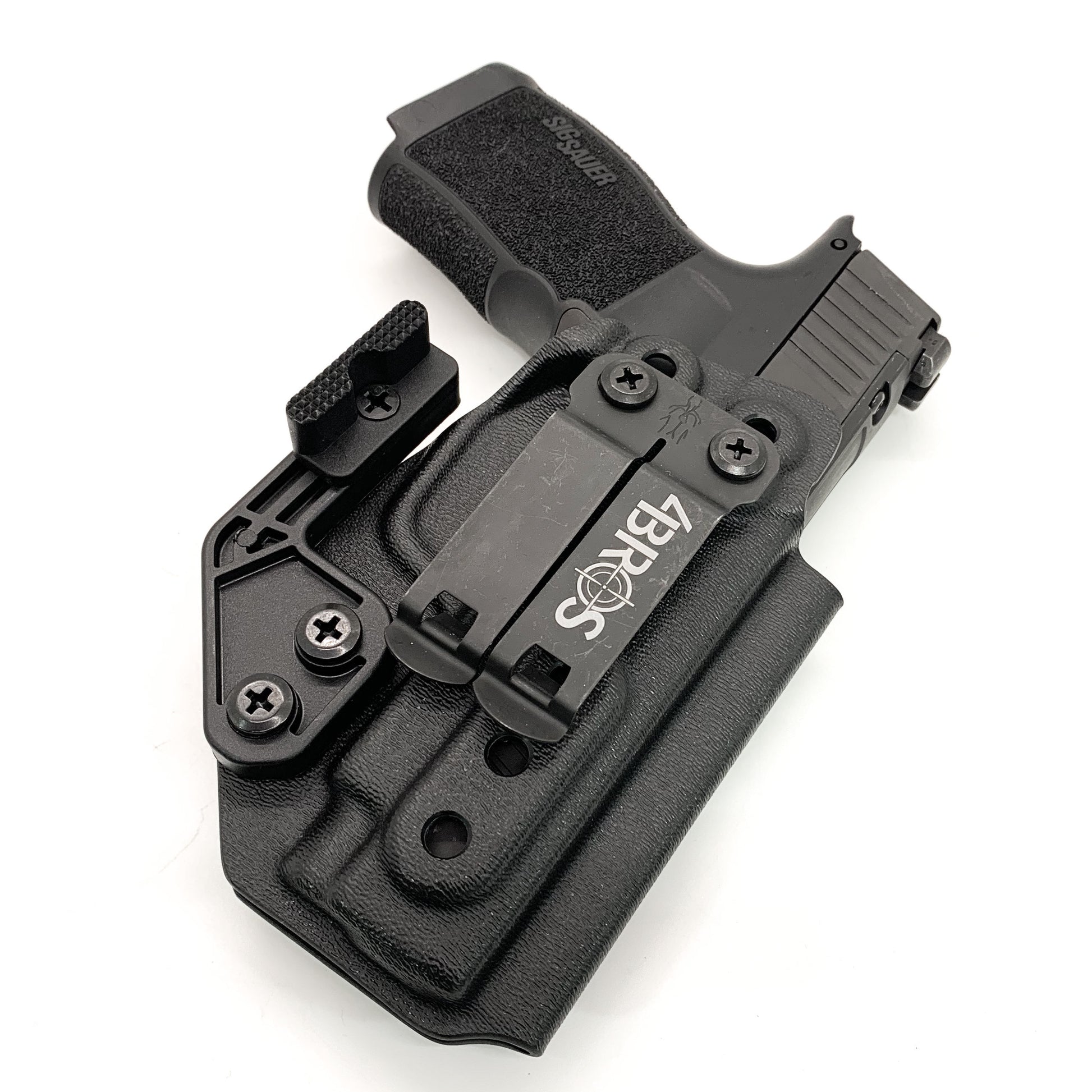 For the best, most comfortable IWB AIWB Inside Waistband Holster for the Sig Sauer P365XL  P 365 XL Shop Four Brothers 4BROS Holsters.  Proudly made in the USA.