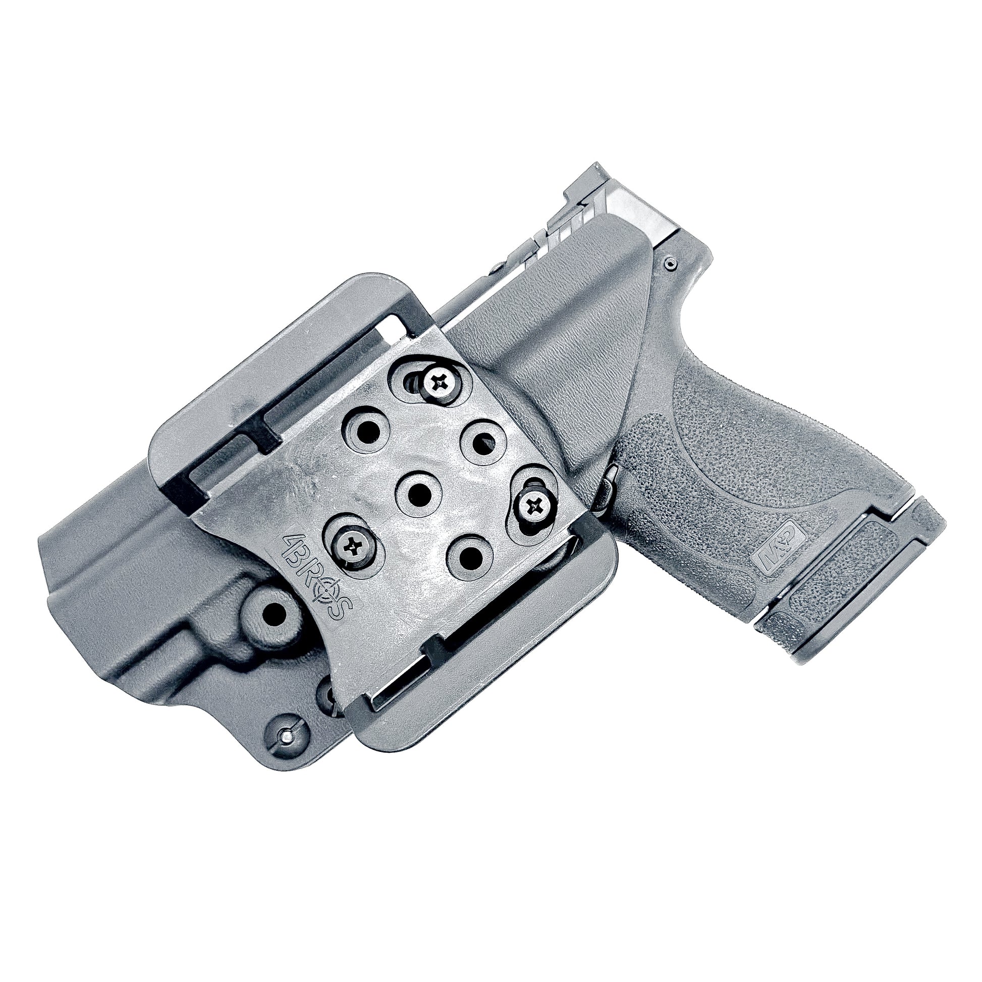 Smith & Wesson Shield, Shield Plus & Performance Center M&P 9 Shield Plus Carry Comp OWB holster. .093" Kydex material, precision fit, and Made in USA.