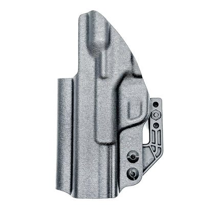 Smith & Wesson Equalizer Inside Waistband (IWB) holster with adjustable retention, optics-ready cut, and minimal printing design.  Shown in black with DCC Monoblock and a modwing.
