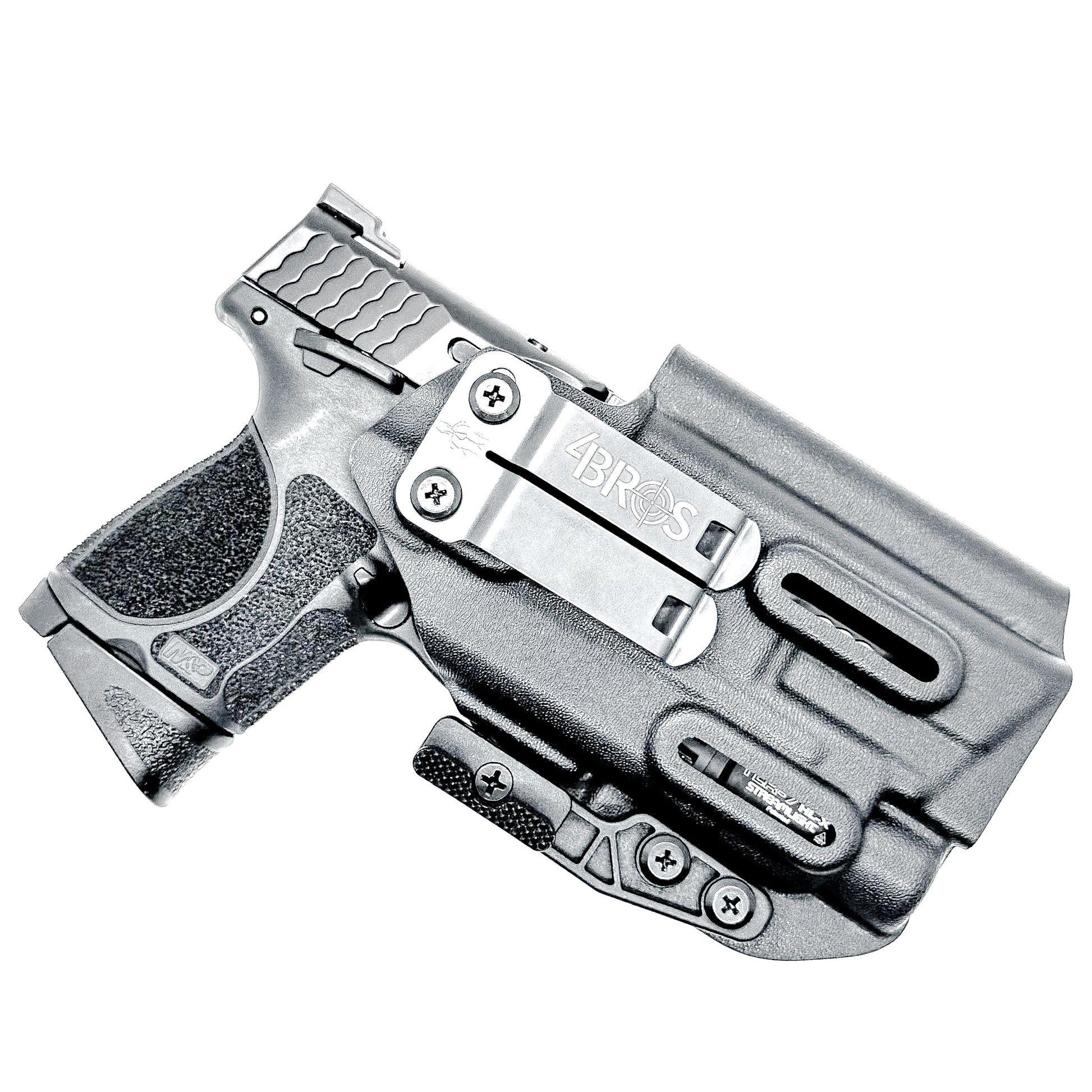 m&p 40 2.0 compact with olight weapon flashlight holster Smith & Wesson M&P 2.0 Compact 4" & TLR-7 X & HL-X IWB Holster – Four Brothers