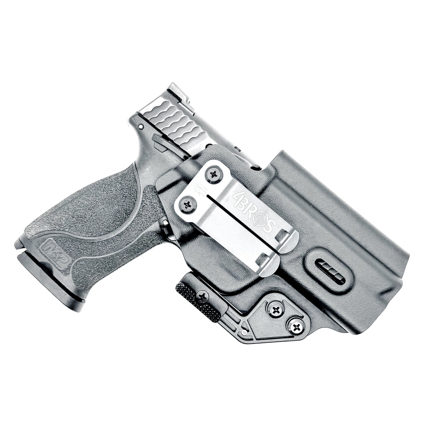 For the best IWB Inside Waistband Kydex Holster for the Smith & Wesson M&P 10MM M2.0 4" pistol with or without a thumb safety, shop Four Brothers Holsters.