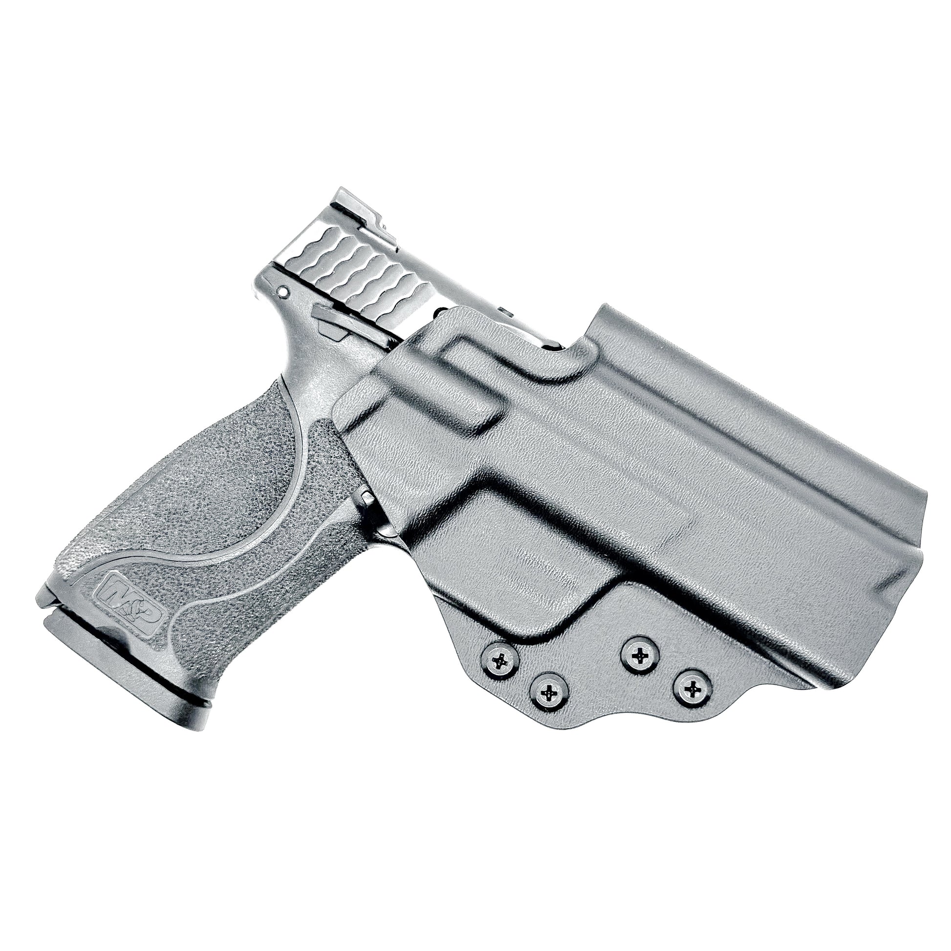 Outside waistband Kydex holster built for Smith & Wesson M&P 4.25", 4", and 3.6" full-size and compact pistols – precision-made by Four Brothers Holsters.