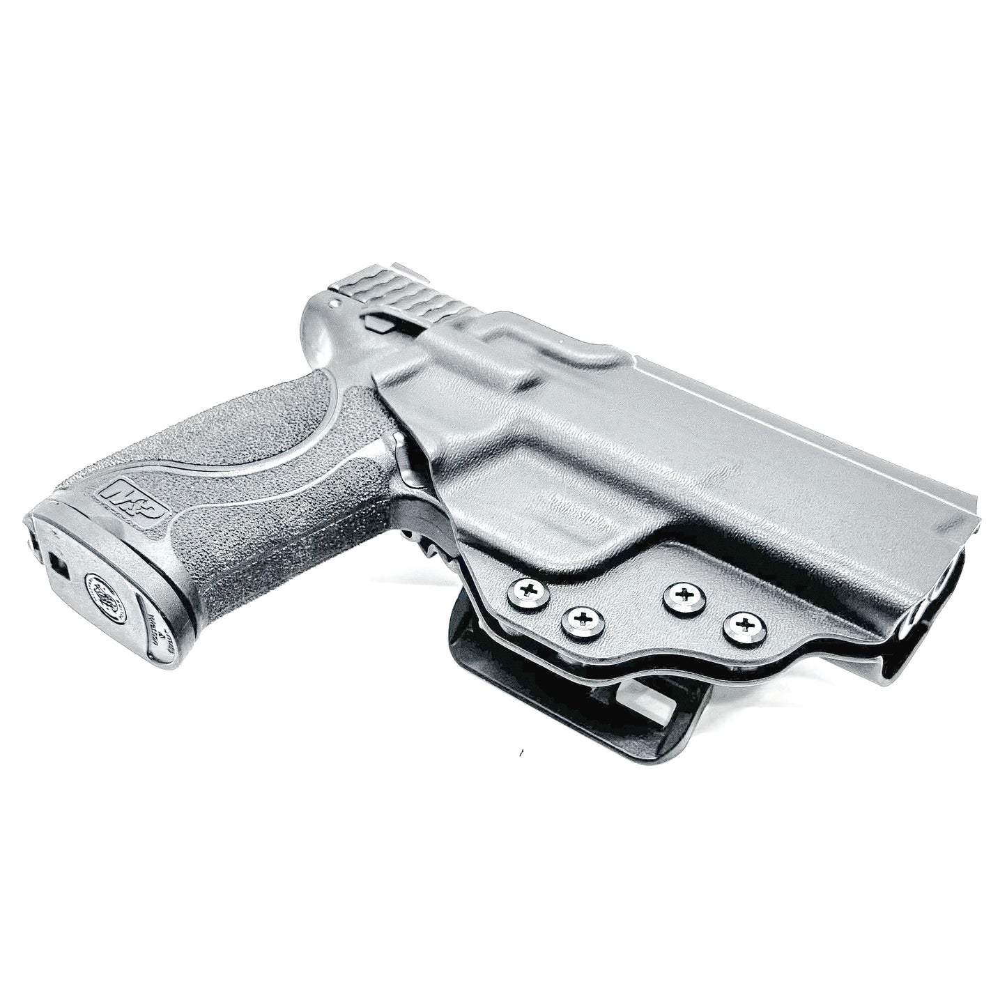 Outside waistband Kydex holster built for Smith & Wesson M&P 4.25", 4", and 3.6" full-size and compact pistols – precision-made by Four Brothers Holsters.