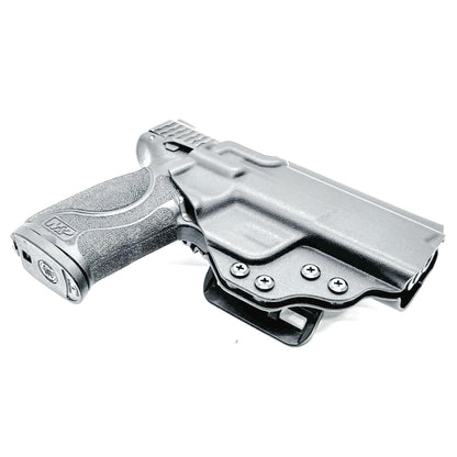 Outside waistband Kydex holster built for Smith & Wesson M&P 4.25", 4", and 3.6" full-size and compact pistols – precision-made by Four Brothers Holsters.