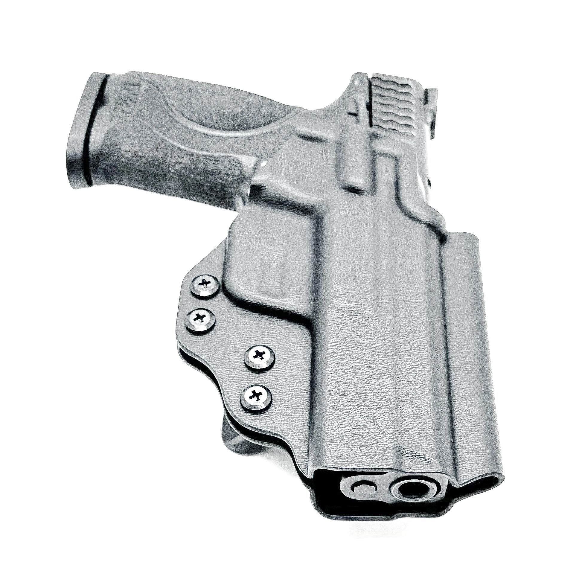 Outside waistband Kydex holster built for Smith & Wesson M&P 4.25", 4", and 3.6" full-size and compact pistols – precision-made by Four Brothers Holsters.