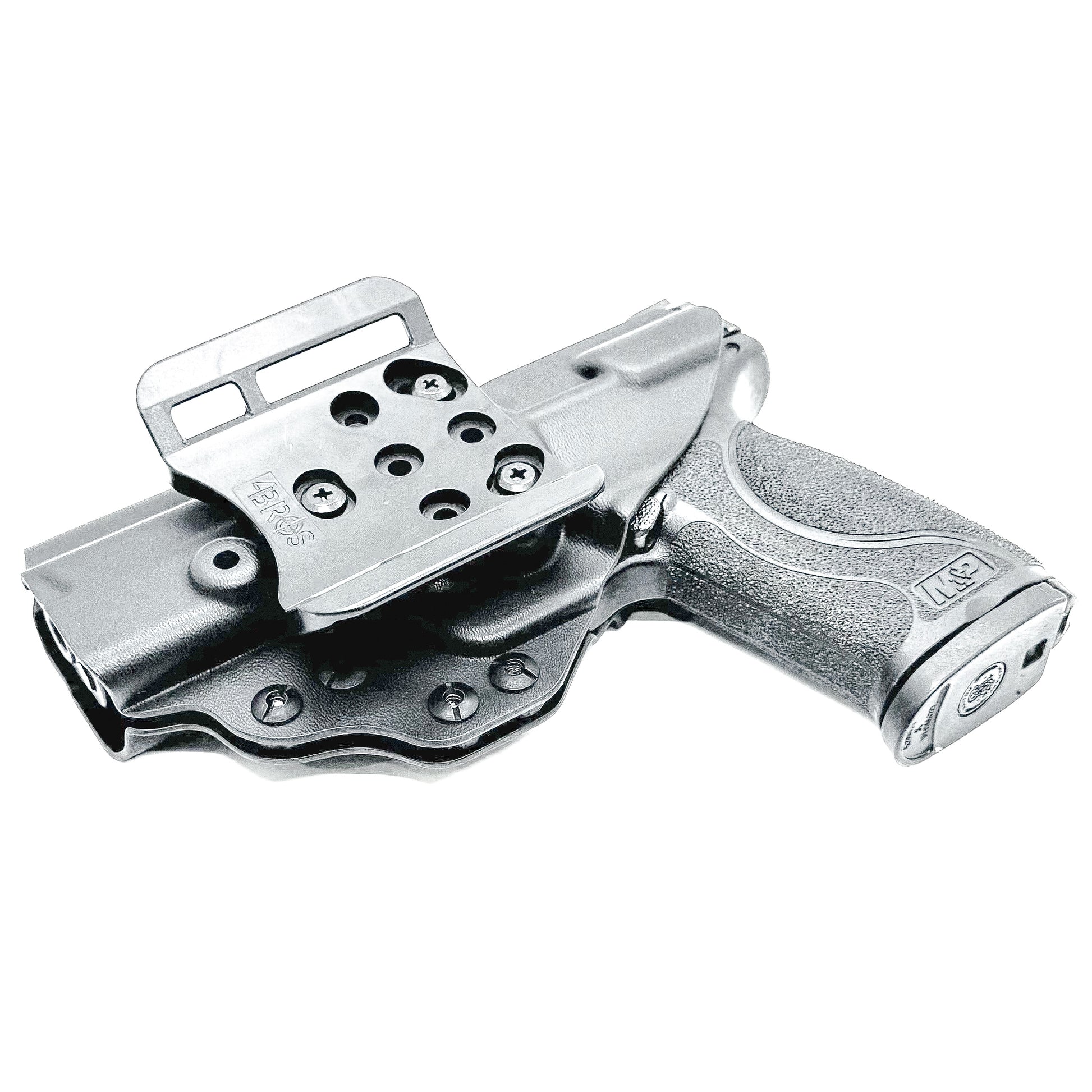 Outside waistband Kydex holster built for Smith & Wesson M&P 4.25", 4", and 3.6" full-size and compact pistols – precision-made by Four Brothers Holsters.