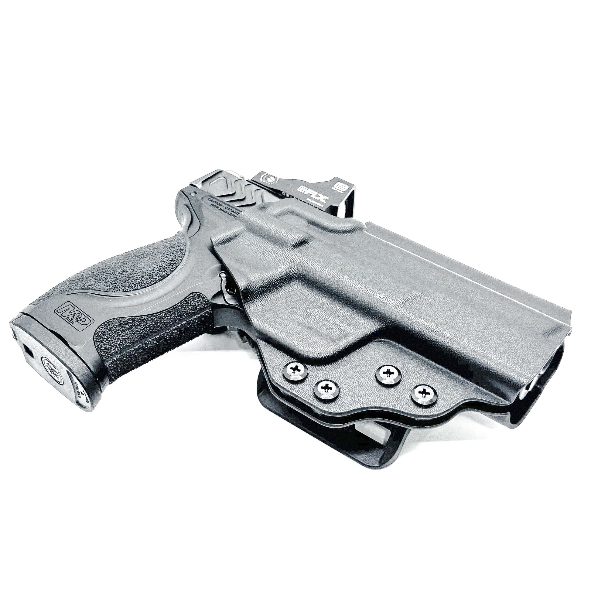 Black Smith & Wesson M&P 9 M2.0 Metal and Metal Carry Comp OWB Holster