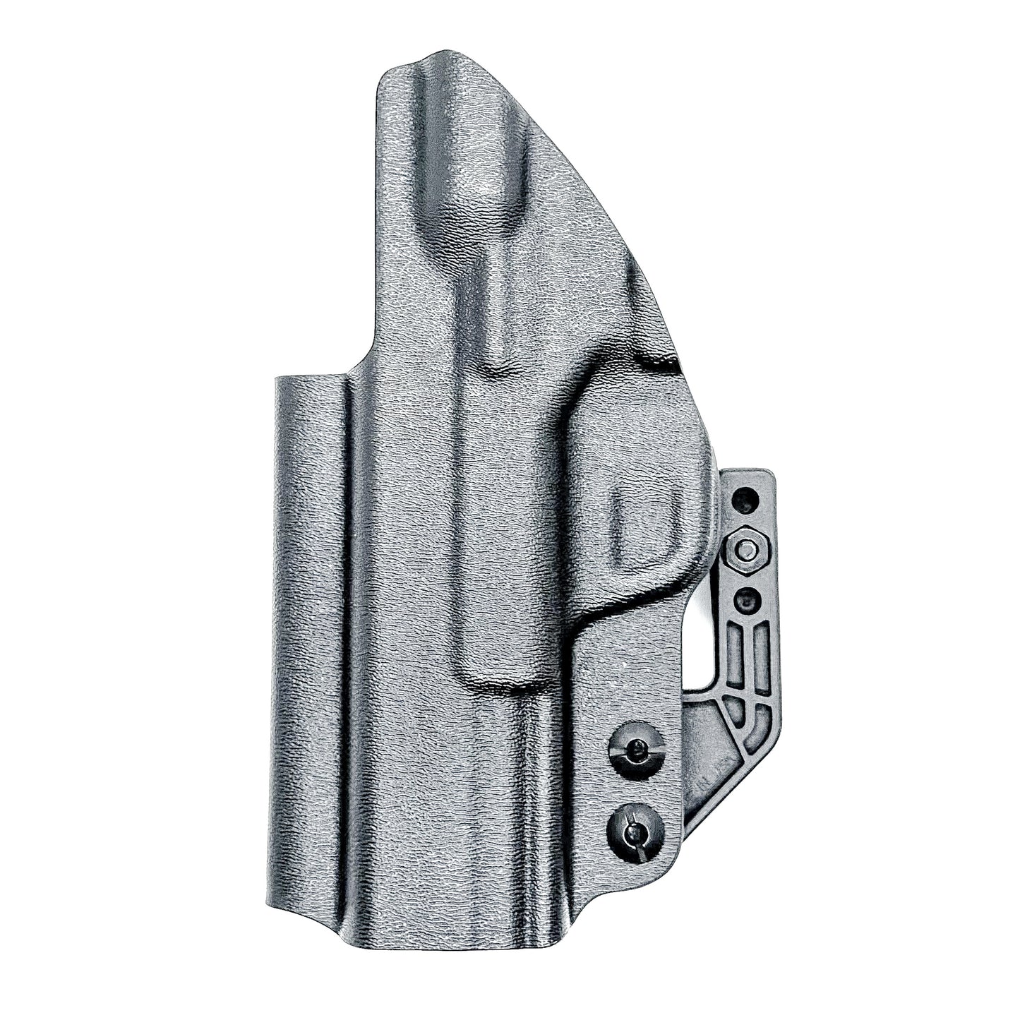 Smith & Wesson M&P 9 Shield EZ Inside Waistband (IWB) holster with adjustable retention, optics-ready cut, and low-profile design