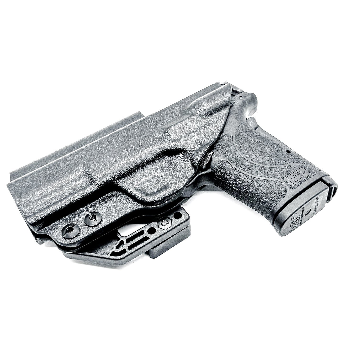Smith & Wesson M&P 9 Shield EZ Inside Waistband (IWB) holster with adjustable retention, optics-ready cut, and low-profile design
