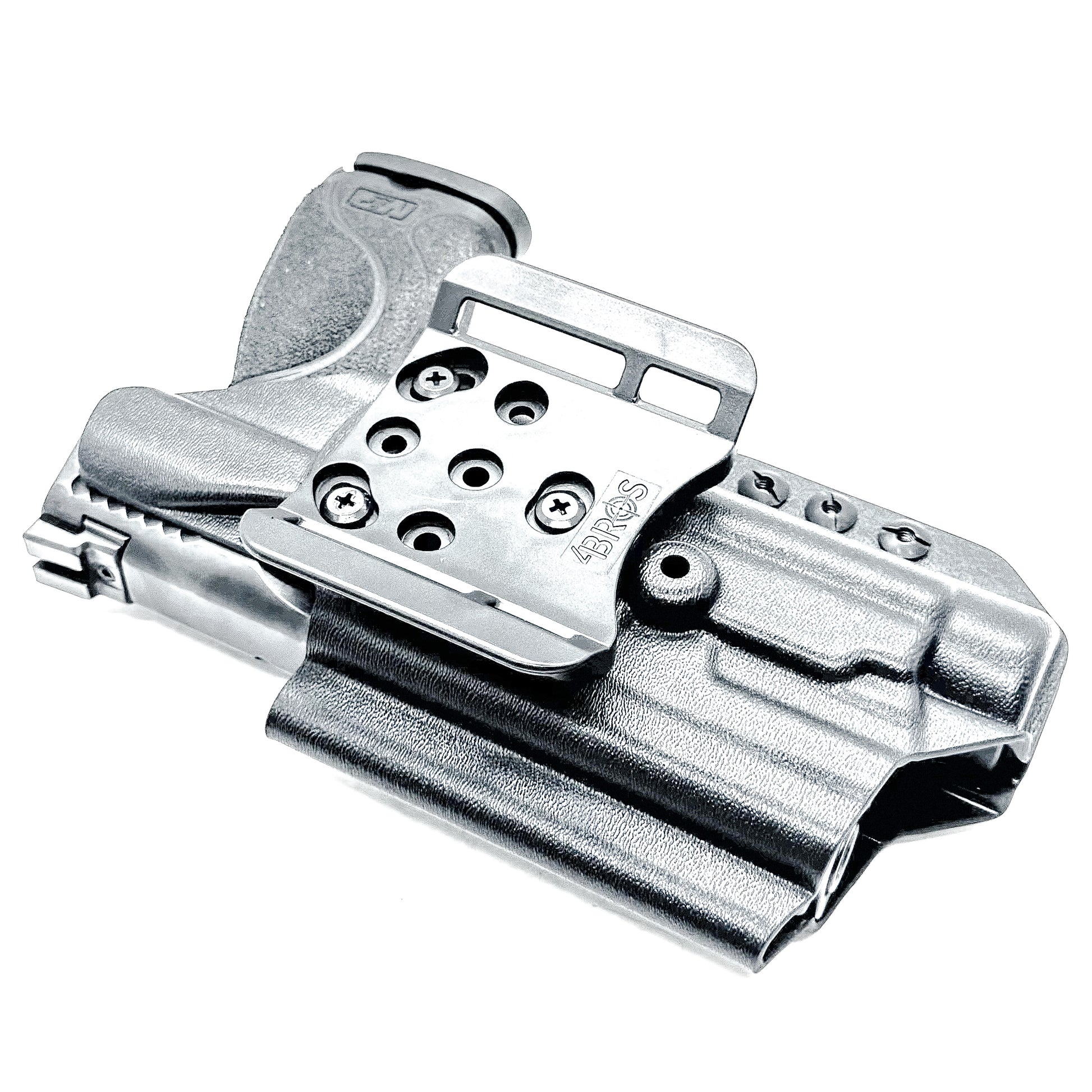 Outside Waistband OWB for the Smith & Wesson 4.25" 9mm pistol with the Streamlight TLR-1 HL-X Kydex Holster