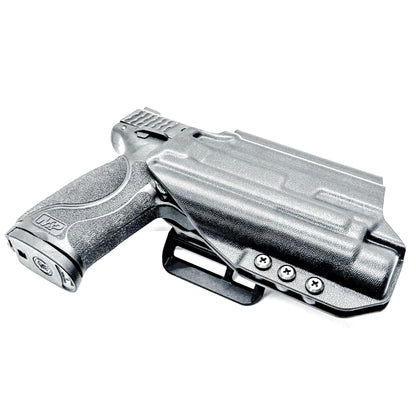 Outside Waistband OWB for the Smith & Wesson 4.25" 9mm pistol with the Streamlight TLR-1 HL-X Kydex Holster