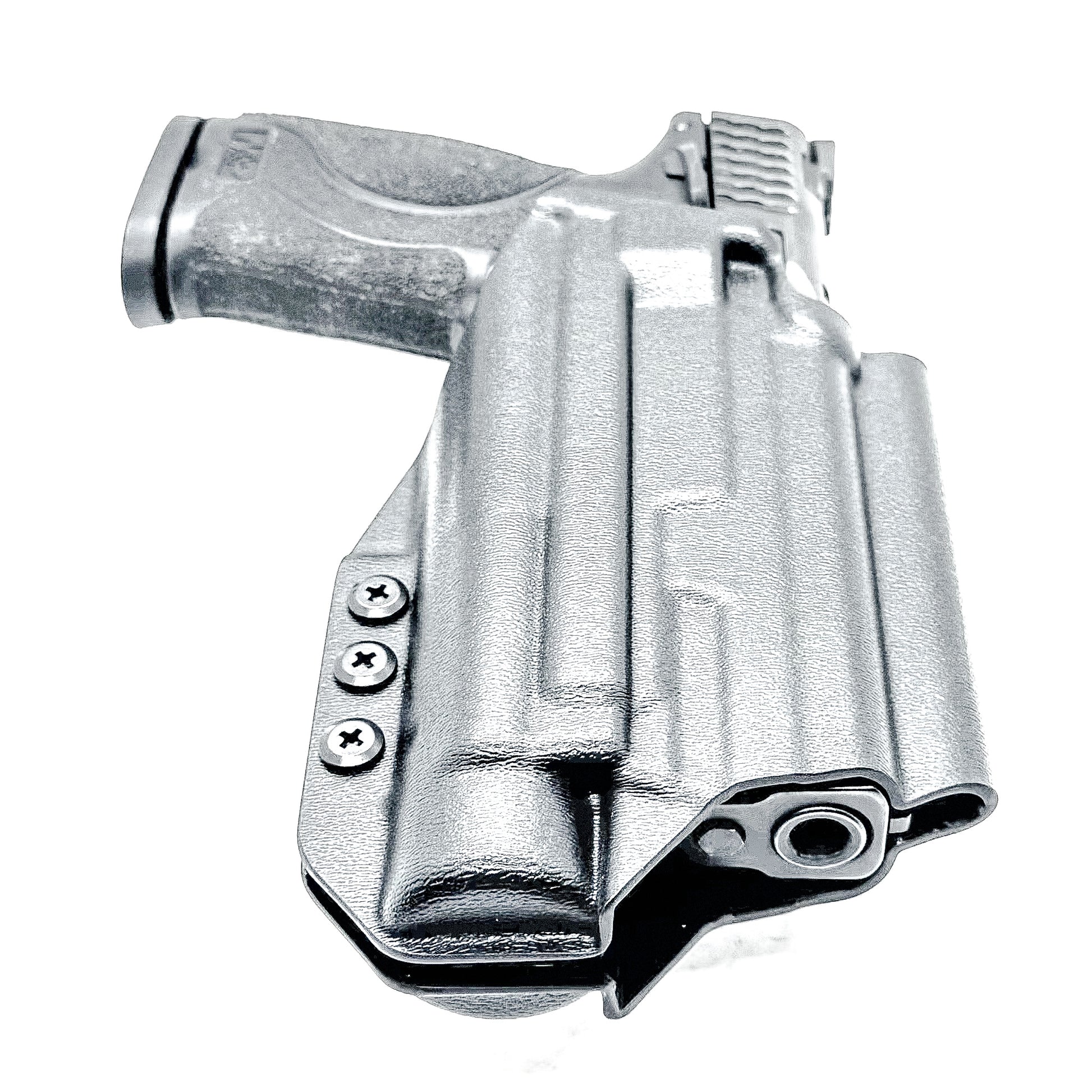 Outside Waistband OWB for the Smith & Wesson 4.25" 9mm pistol with the Streamlight TLR-1 HL-X Kydex Holster