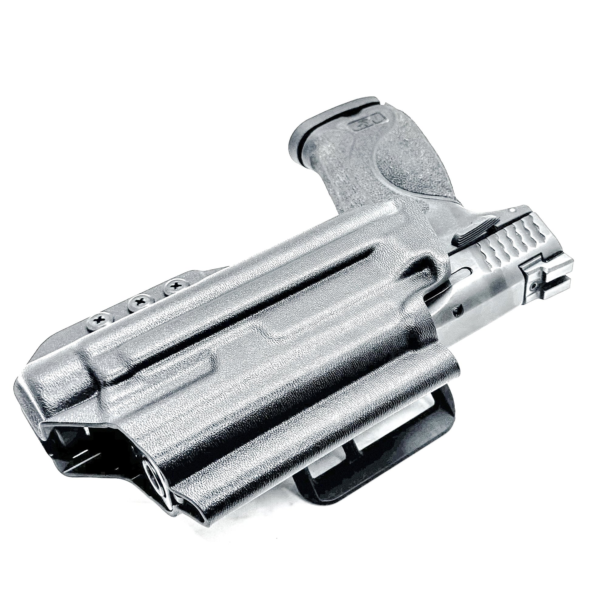 Outside Waistband OWB for the Smith & Wesson 4.25" 9mm pistol with the Streamlight TLR-1 HL-X Kydex Holster