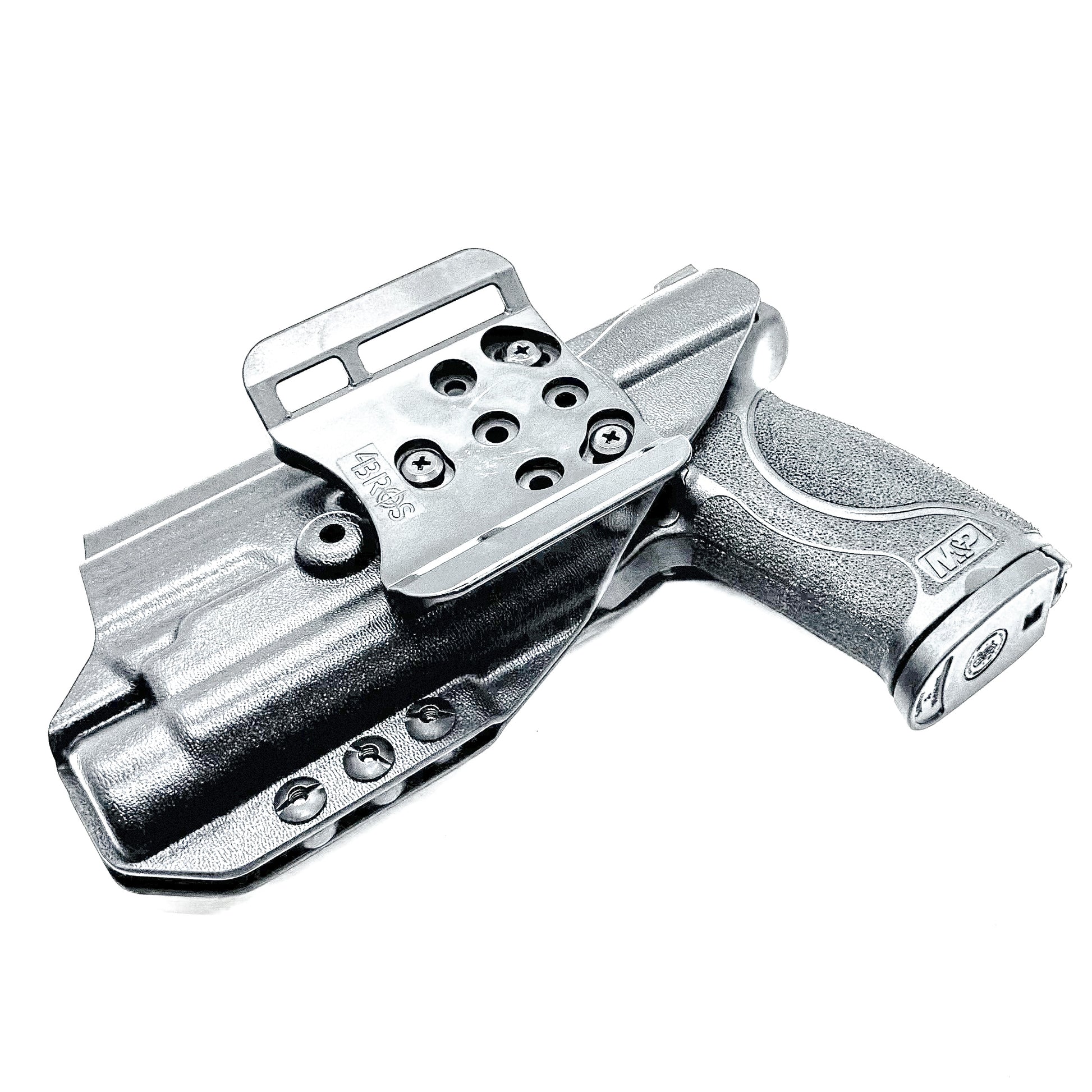 Outside Waistband OWB for the Smith & Wesson 4.25" 9mm pistol with the Streamlight TLR-1 HL-X Kydex Holster