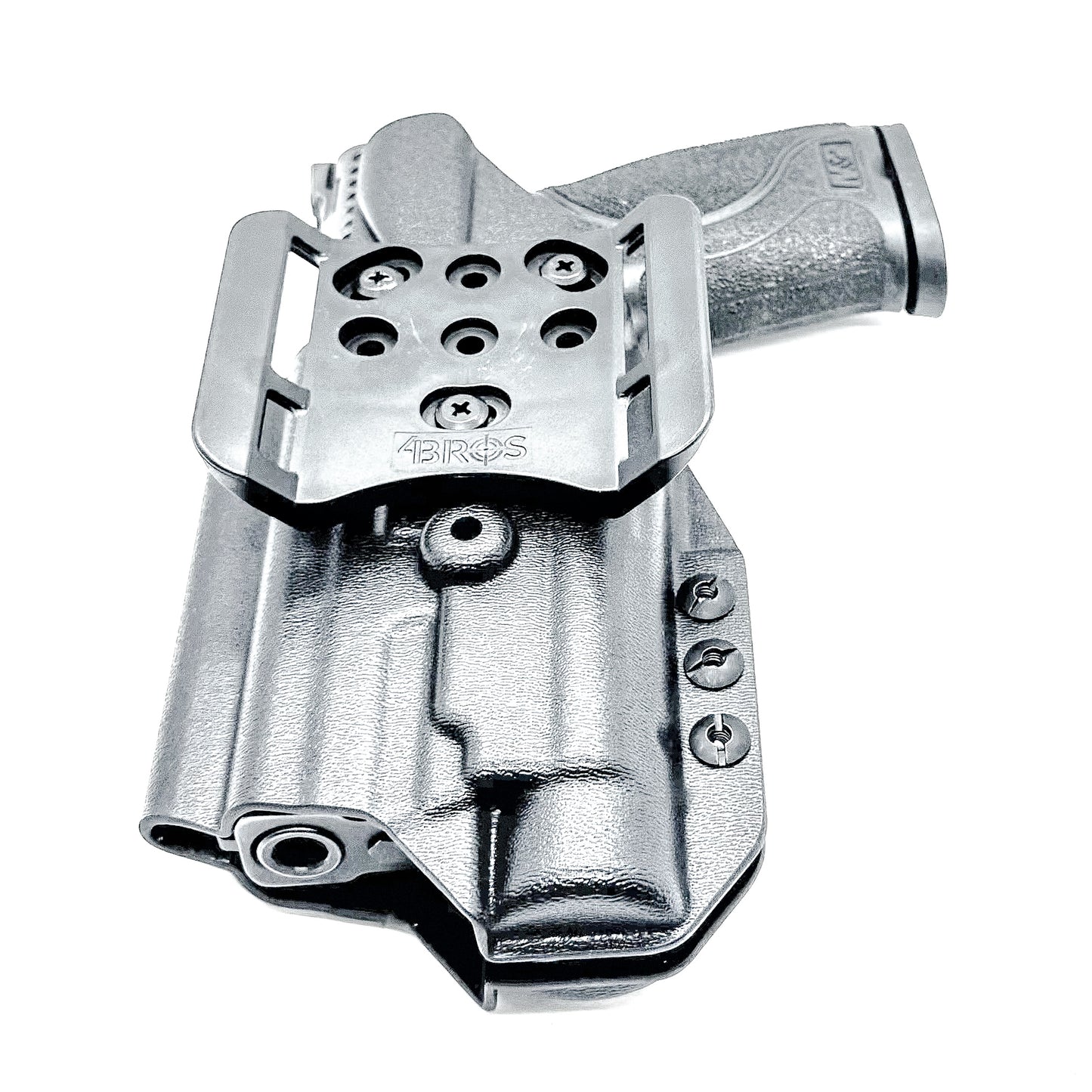 Outside Waistband OWB for the Smith & Wesson 4.25" 9mm pistol with the Streamlight TLR-1 HL-X Kydex Holster