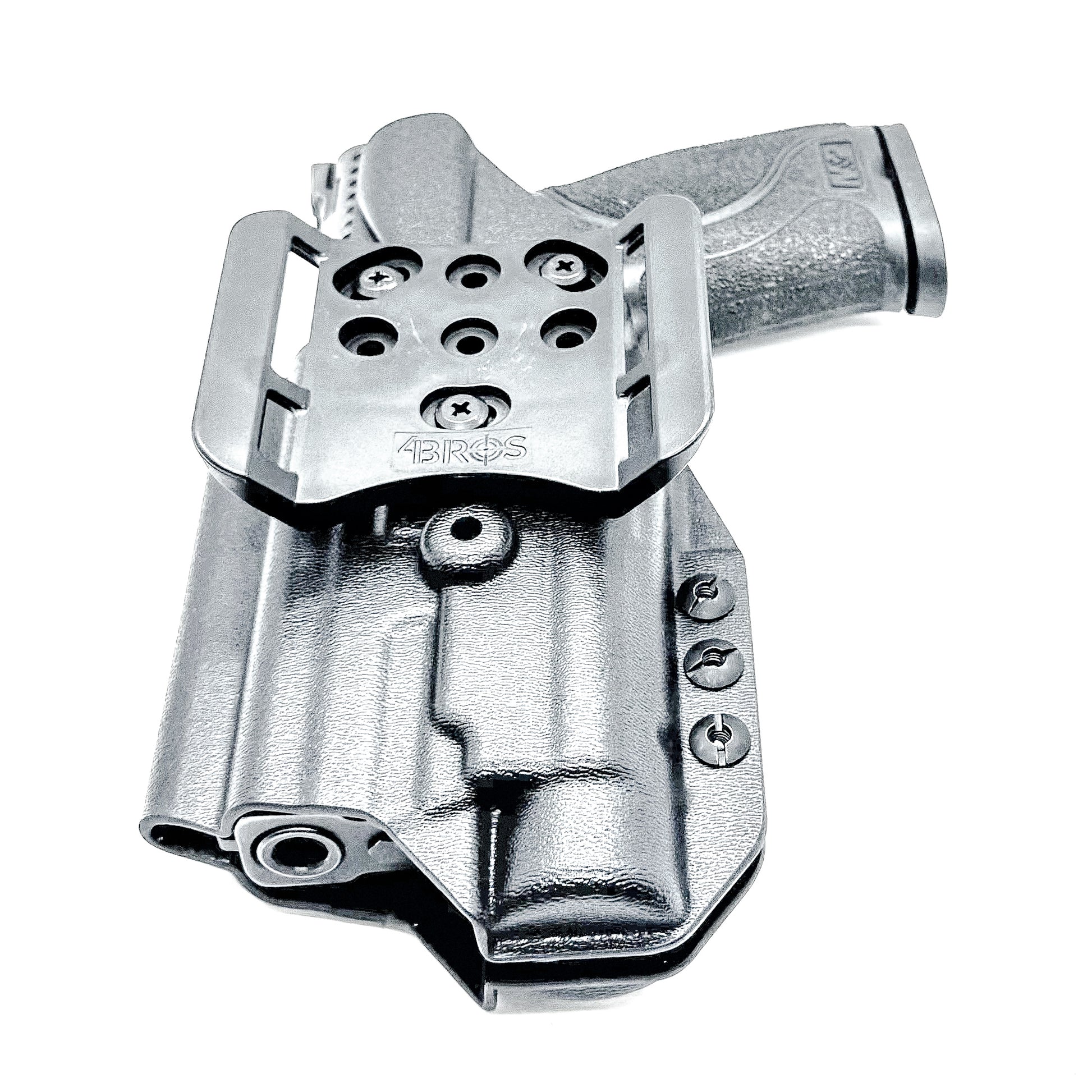 Outside Waistband OWB for the Smith & Wesson 4.25" 9mm pistol with the Streamlight TLR-1 HL-X Kydex Holster