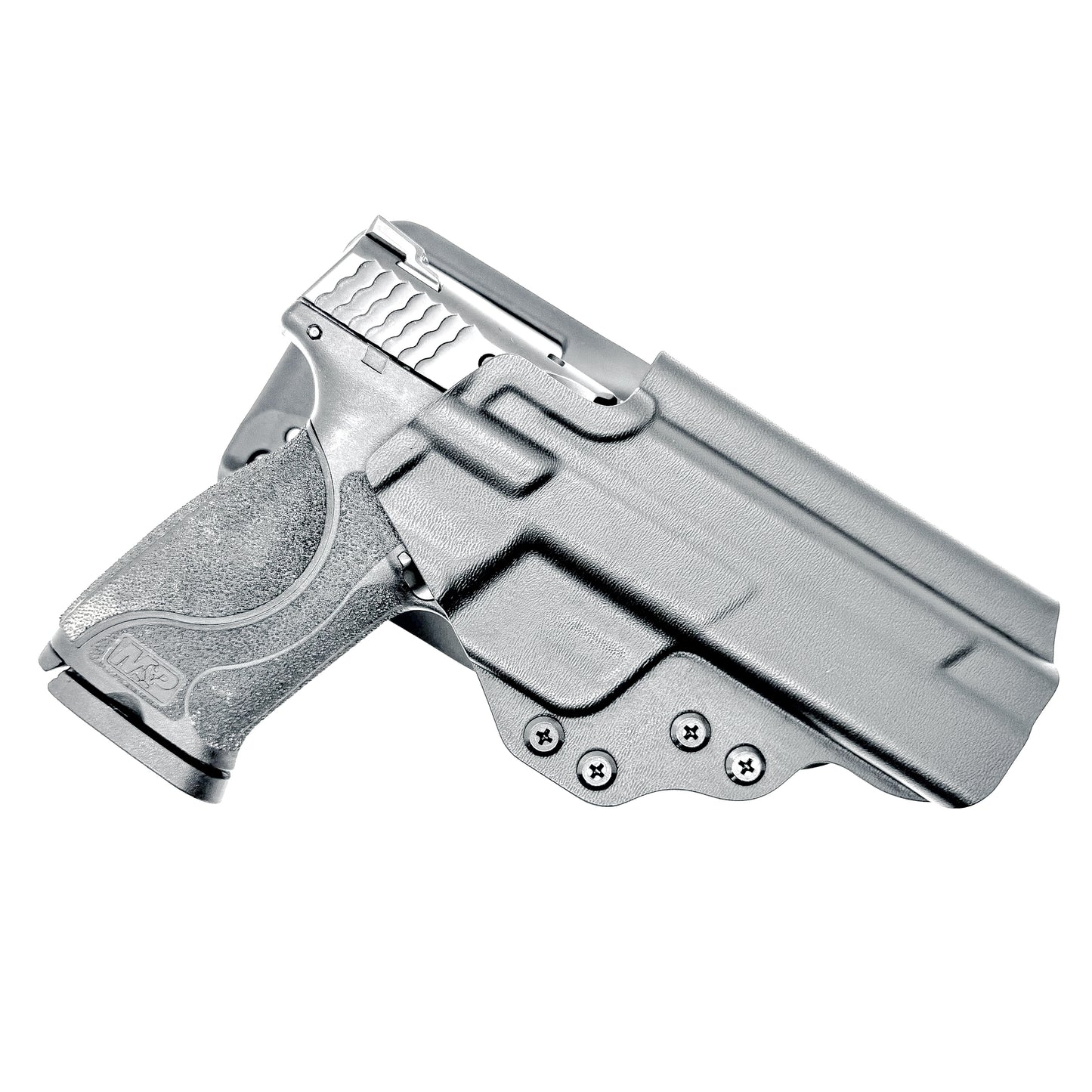 Duty and competition-style outside waistband Kydex holster for Smith & Wesson M&P M2.0 5" pistol – proudly made in the USA by Four Brothers Holsters.