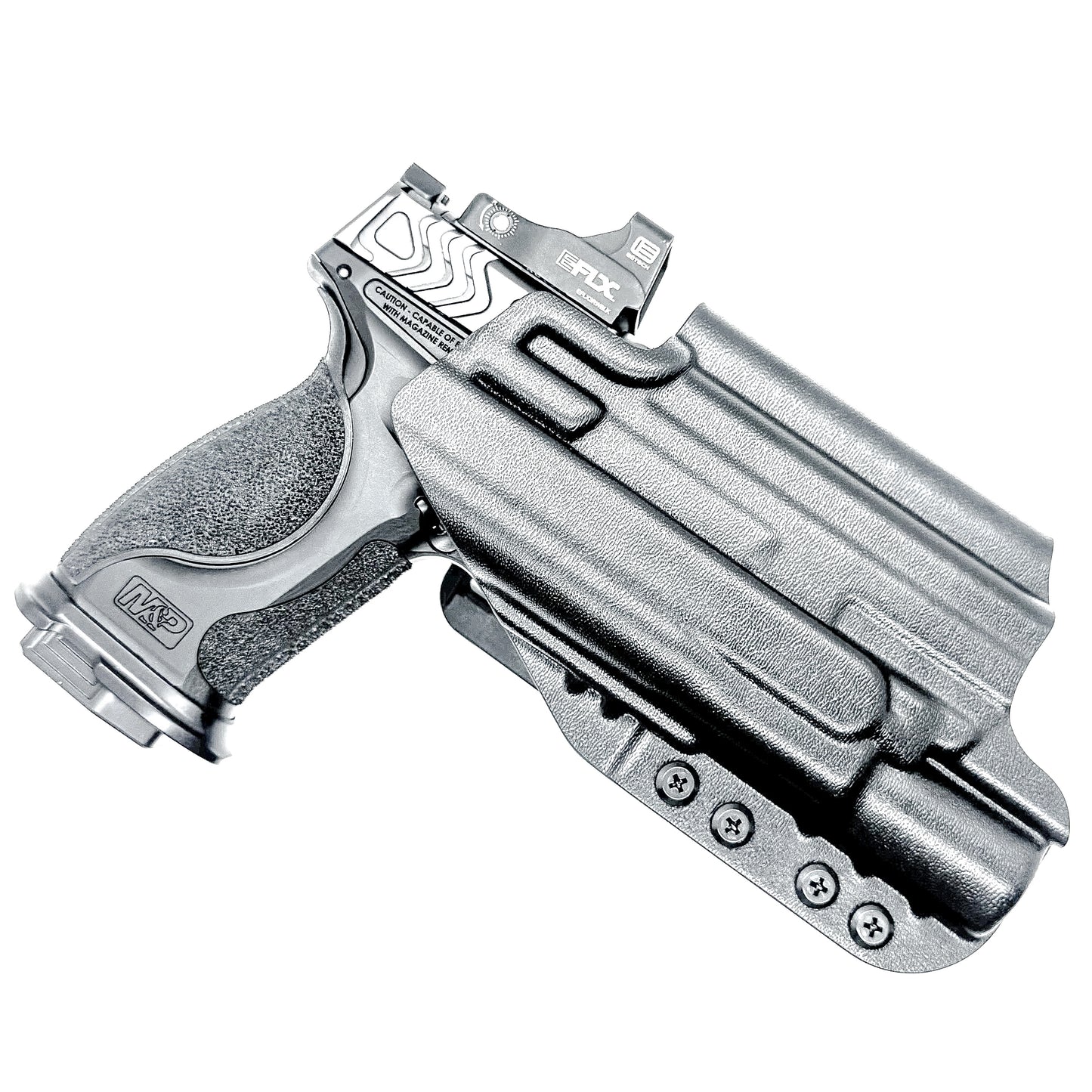 OWB (Outside Waistband) Holster for the Smith & Wesson M&P M2.0 Metal 4.25", Metal Carry Comp, and M&P M2.0 Metal Compact Spec Series VI & Surefire X300U (A&B)