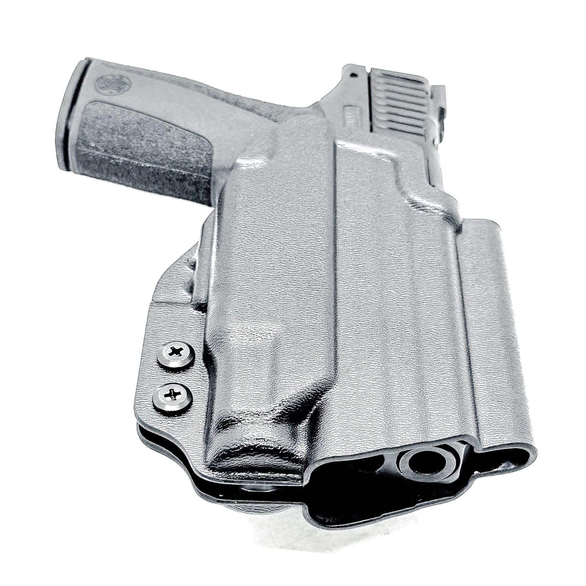 Outside Waistband OWB holster for S&W M&P Shield X with Streamlight TLR-7 Sub (#3 Key). Optics-ready, adjustable retention, open muzzle, USA-made quality.