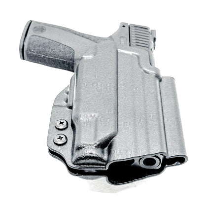 Outside Waistband OWB holster for S&W M&P Shield X with Streamlight TLR-7 Sub (#3 Key). Optics-ready, adjustable retention, open muzzle, USA-made quality.