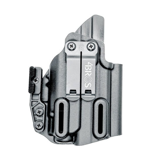 Black Kydex Precision IWB holster for M&P Shield X with TR-8 Sub, TR-8 X Sub & TR-8 HL-X Sub with Monoblock and Modwing