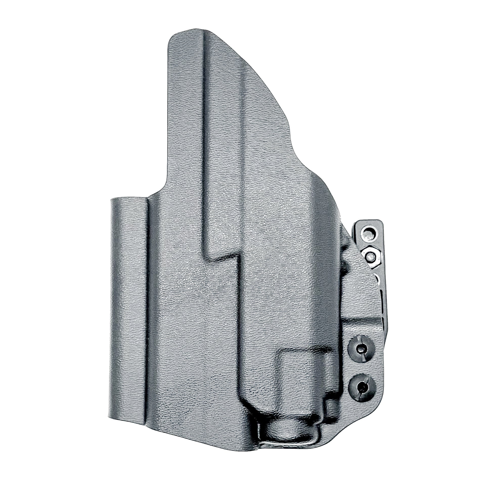 Black Kydex Precision IWB holster for M&P Shield X with TR-8 Sub, TR-8 X Sub & TR-8 HL-X Sub with Monoblock and Modwing