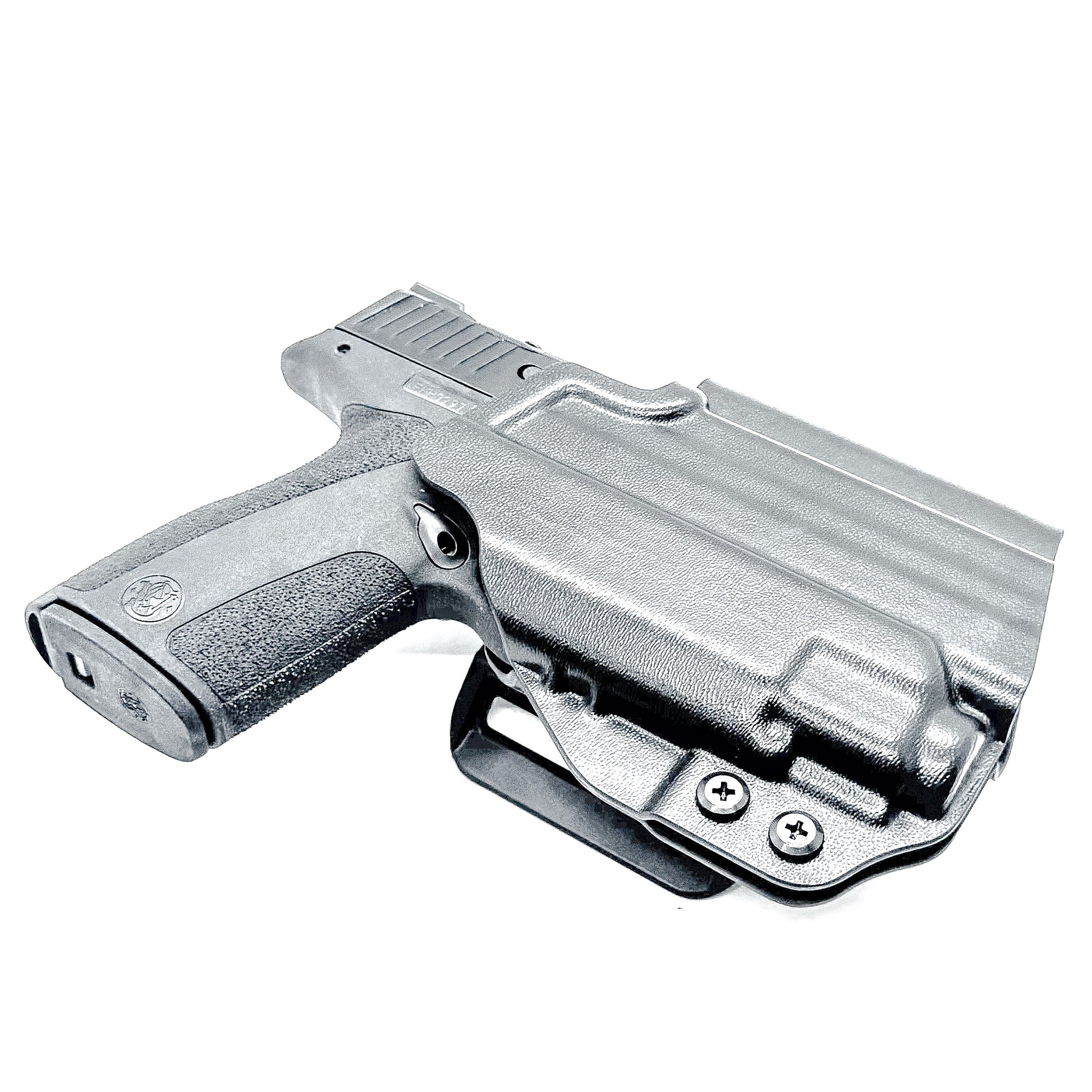 OWB Outside Waistband holster for S&W Shield X with Streamlight TLR-8 Sub (#3 Key). Optics-ready, adjustable retention, open muzzle, Made in the USA.