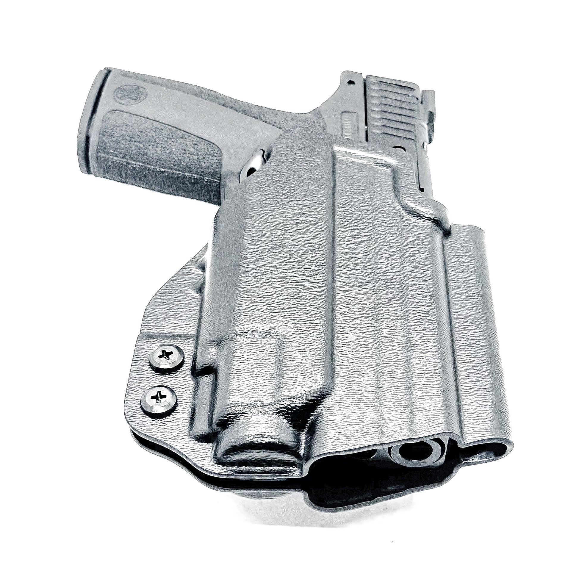 OWB Outside Waistband holster for S&W Shield X with Streamlight TLR-8 Sub (#3 Key). Optics-ready, adjustable retention, open muzzle, Made in the USA.