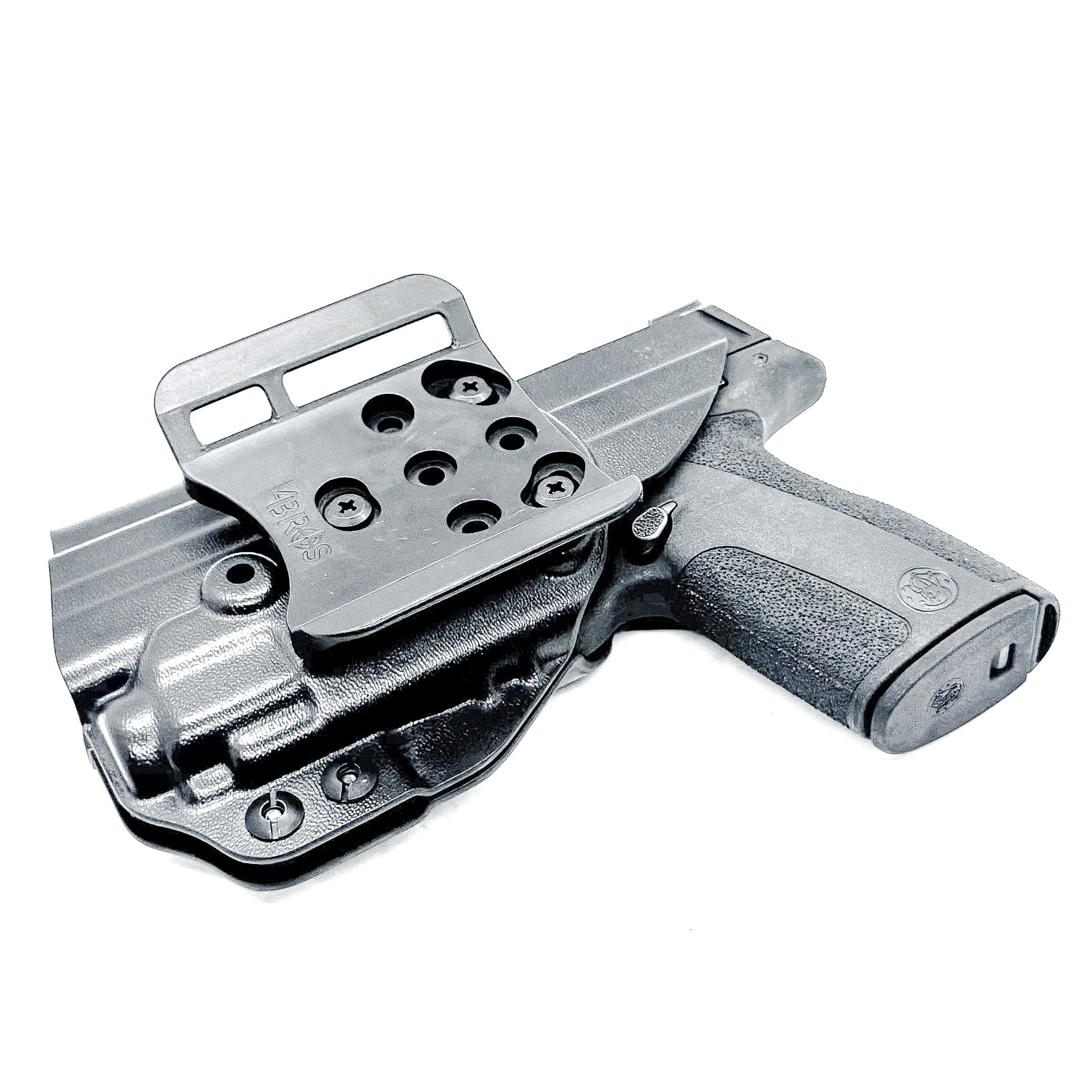 OWB Outside Waistband holster for S&W Shield X with Streamlight TLR-8 Sub (#3 Key). Optics-ready, adjustable retention, open muzzle, Made in the USA.